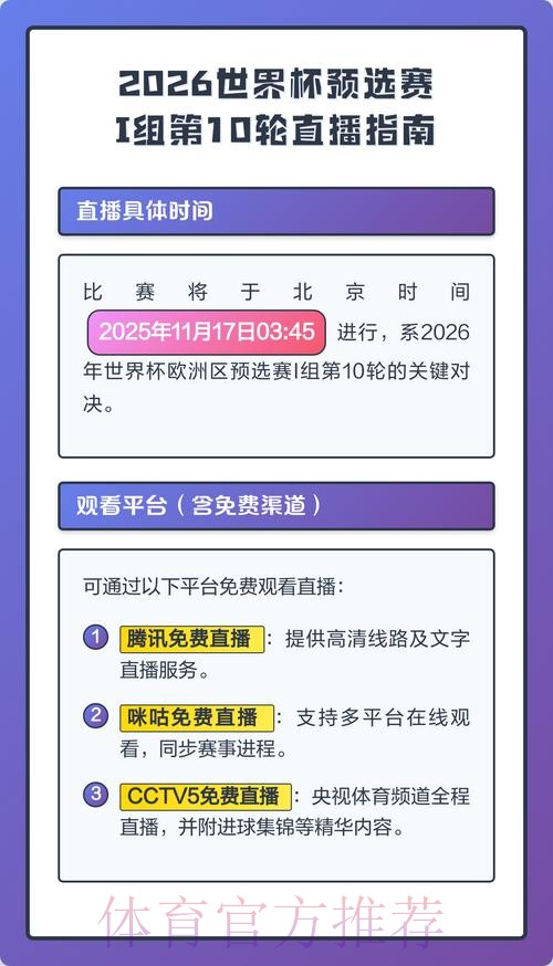 2026世界杯直播详细安排观看指南怎么查 2026世界杯直播详细安排观看指南怎么查